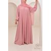 Abaya Dubai Umbrella SAMAR Soft Pink