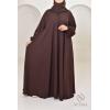 Abaya Dubai Umbrella SAMAR Chocolate