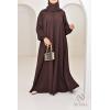 Abaya Dubai Umbrella SAMAR Schokolade