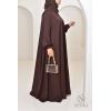 Abaya Dubai Umbrella SAMAR Chocolate