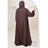 Abaya Dubai Umbrella SAMAR Chocolate