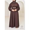 Abaya Dubaï Umbrella SAMAR Chocolat