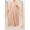 Abaya Dubai Umbrella SAMAR Beige