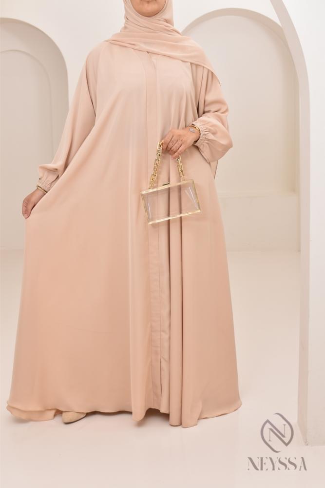 Abaya Dubai Umbrella SAMAR Beige