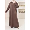 chubby-knit abaya NAWEL