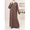 chubby-knit abaya NAWEL