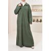 chubby-knit abaya NAWEL