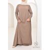 Abaya longue évasée femme voilée