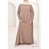 Abaya longue évasée femme voilée