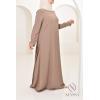 Abaya longue évasée femme voilée