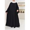 Umm Khadijâa Flared abaya with puffed sleeves