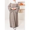 Umm Khadijâa Flared abaya with puffed sleeves