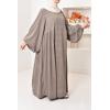 Umm Khadijâa Flared abaya with puffed sleeves