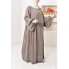 Umm Khadijâa Flared abaya with puffed sleeves