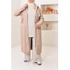 Long fur-lined parka SAFIYA Beige