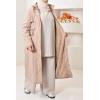 Long fur-lined parka SAFIYA Beige