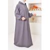 Pulloverkleid mit Kapuze Beige AMALY