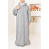 Pulloverkleid mit Kapuze Beige AMALY