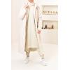 Long beige fur-lined parka SAFIYA