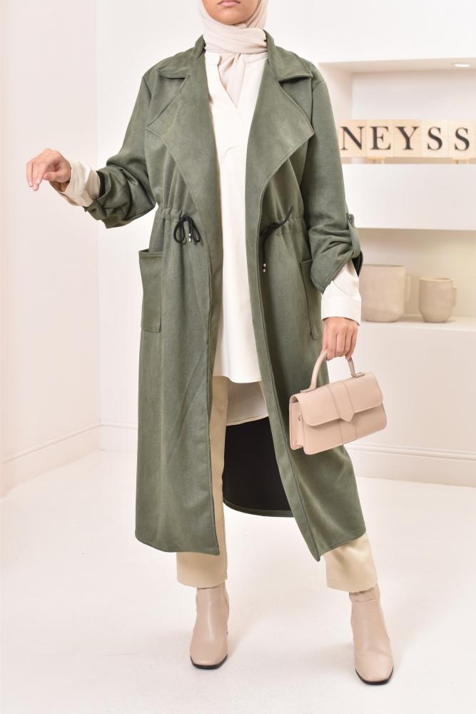 Trench long et oversize femme modeste