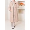 Women's beige reversible Winter parka