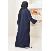 Houda oversized velvet abaya