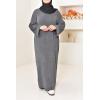 Houda oversized velvet abaya