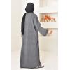 Houda oversized velvet abaya