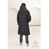 Women's long down jacket black Montreal