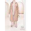 Long fur-lined parka SAFIYA Beige