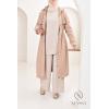 Long fur-lined parka SAFIYA Beige