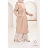 Long fur-lined parka SAFIYA Beige