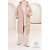 Size + Women's Long Latte Daunenjacke New York