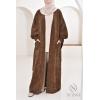 Cardigan papillon Umm Shahid Marron