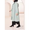 Parka longue vert menthe 