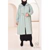 Parka longue vert menthe 