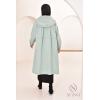 mint green long parka