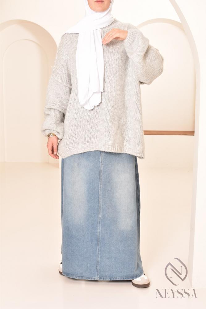 Pull oversize en maille tendance pas cher