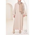 Abaya velours côtelé oversize Houda