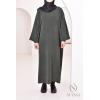 Houda oversized velvet abaya