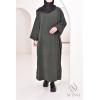 Houda oversized velvet abaya