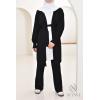 Women's woven knit cardigan + pants set