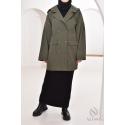 Women's hooded parka London Khaki