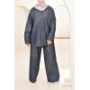 Women's jean-effect fabric set