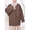 Veste tailleur oversize Paris Marron