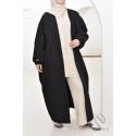 Manteau papillon oversize Saphora noir