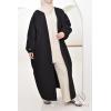 Manteau papillon oversize Saphora noir