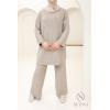 Ensemble femme maille Comfy Taupe