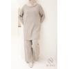 Damen-Set aus Strick Comfy Taupe