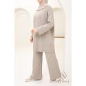 Ensemble femme maille Comfy Taupe